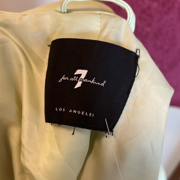 7 For All Mankind Mint Green Jacket Large NWOT - Picture 4 of 7